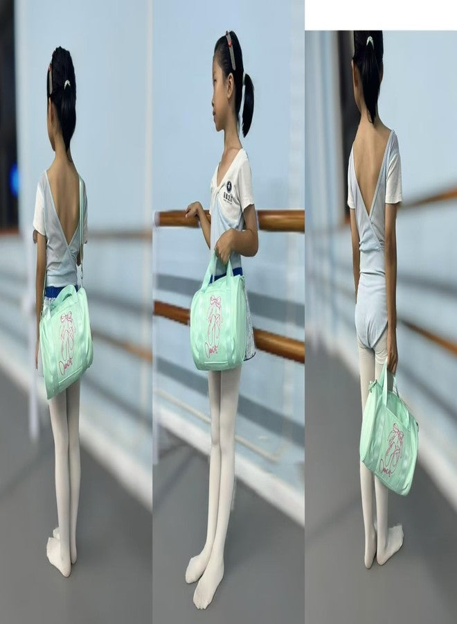 NOVELPAK Girls Dance Tutu Bag,Kids Ballet Duffle Bag, age 2-6 (Patina Green) - Image 5
